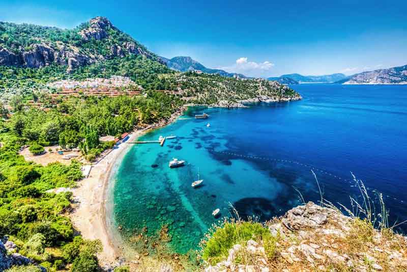 ساحل را در امتداد خلیج مارماریس گشت بزنید