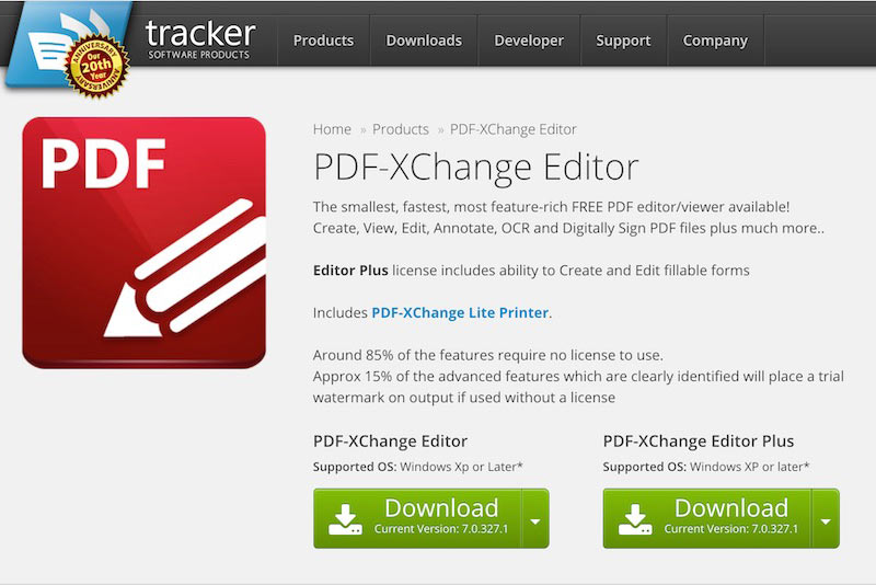 ویرایشگرهای PDF جایگزین: PDF-XChange Editor