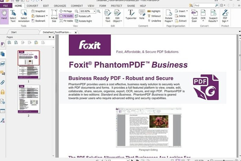 بهترین ویرایشگر PDF برای استفاده شرکتی: Foxit Phantom PDF