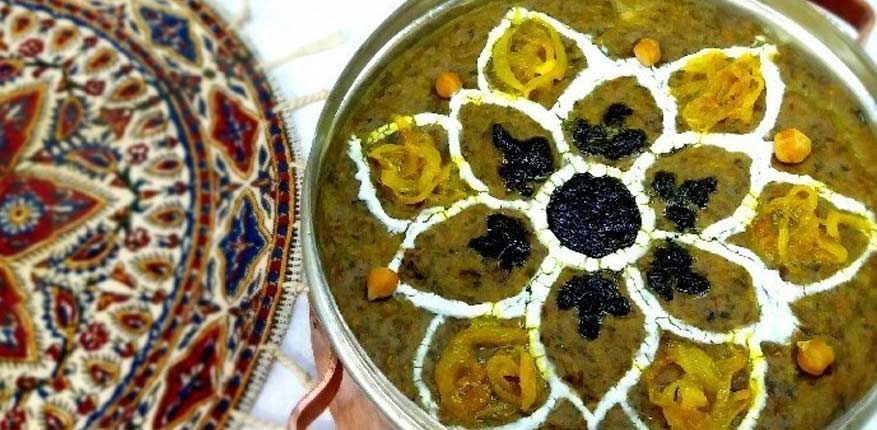 طرز تهیه آش شله قلمکار