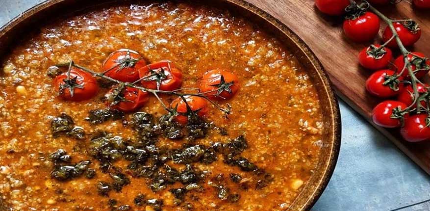 طرز تهیه آش گوجه تبریزی