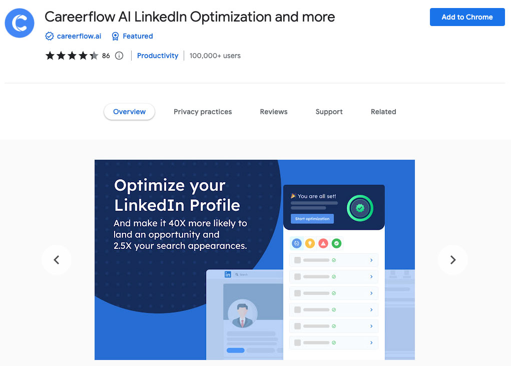 افزونه Careerflow AI