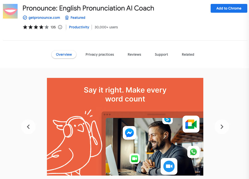 افزونه Pronounce