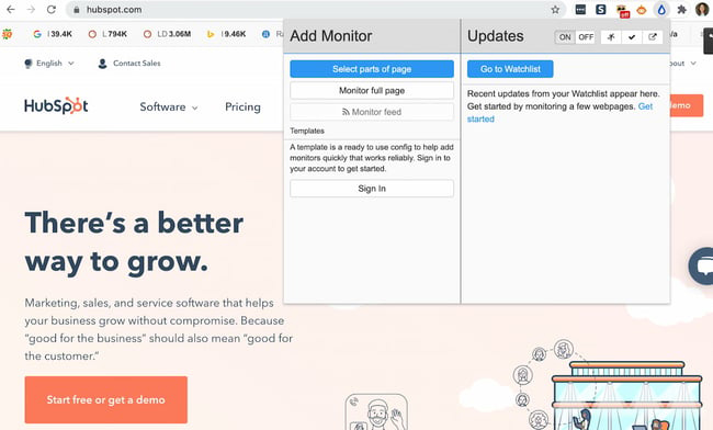 افزونه Distill Web Monitor