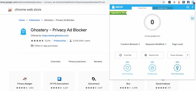 افزونه Ghostery
