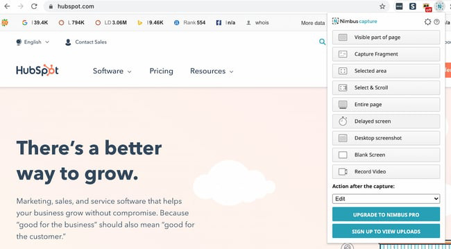 افزونه Nimbus Screenshot