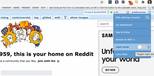 افزونه Reddit Enhancement Suite