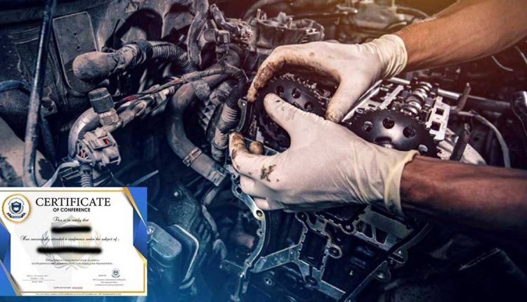 دریافت مدرک بین المللی مکانیک خودرو