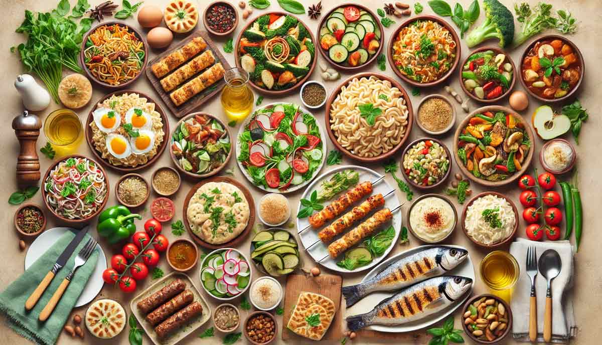 ایده غذا با سالاد ماکارونی