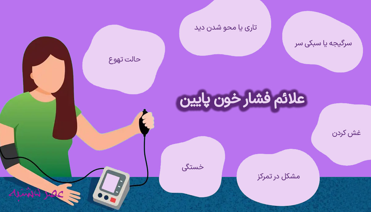 علائم فشار خون پایین
