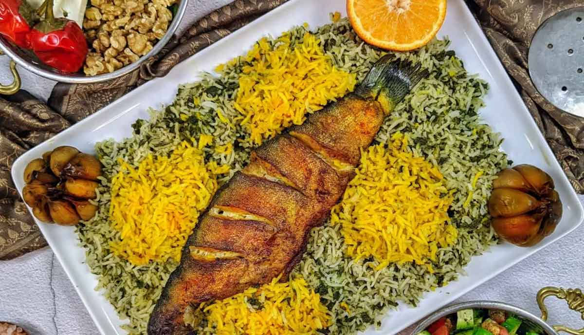 سبزی‌ پلو با ماهی
