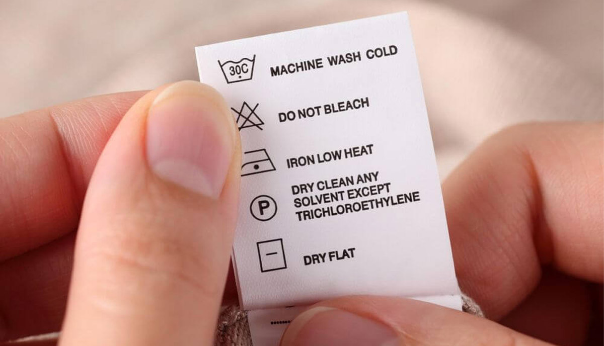 راهنمای خواندن علائم روی لیبل لباس‌ها