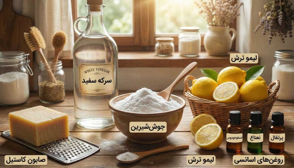 طرز تهیه شوینده های خانگی چندمنظوره و ارزان